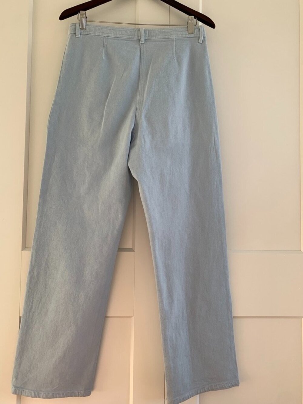 Wilfred Modern Utility pant Light Blue mid-rise Straight Leg size 8 - Picture 6 of 8